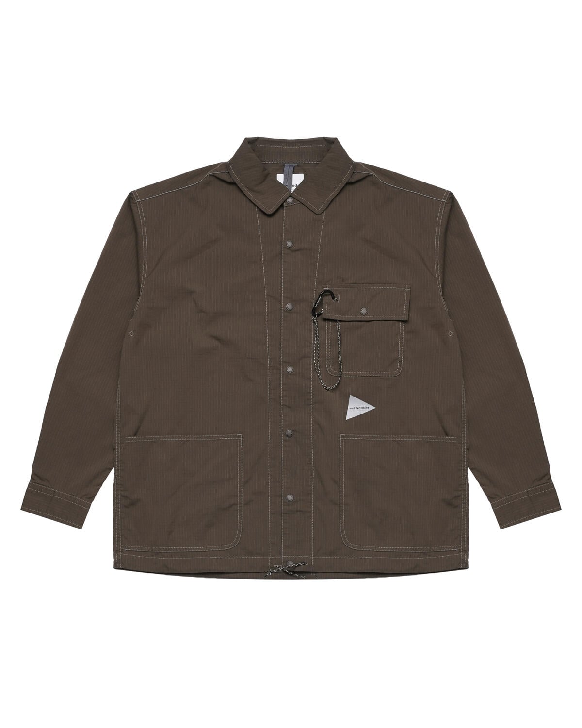 and wander｜17AW Dry Rip Tunic（Khaki・3） and wander dry rip shirt jacket | 5744183153180 | AFEW STORE